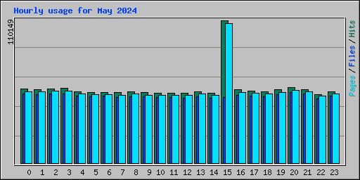 Hourly usage for May 2024