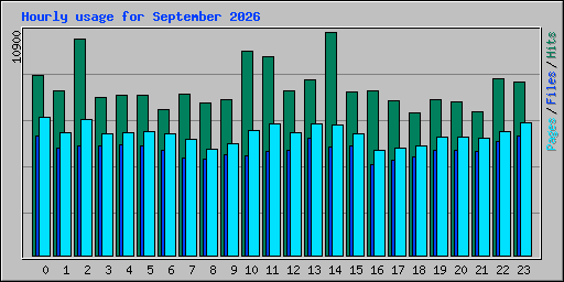 Hourly usage for September 2026