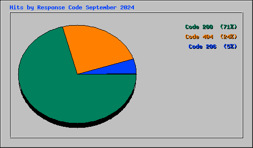 Hits by Response Code September 2024