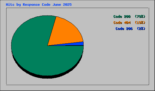 Hits by Response Code June 2025